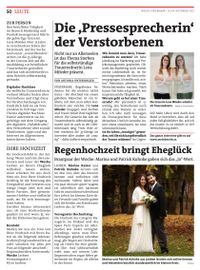 Artikel - Lena Mileder - Trauerrede Leoben - Die Woche Leoben - MeinBezirk.at - Regionalmedien Steiermark - Ausgabe 44 - 03_04.11.2022